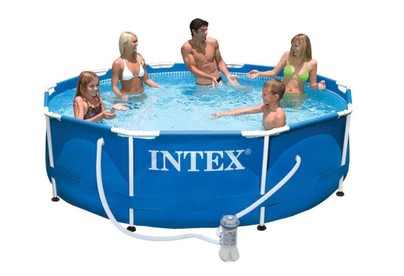 INTEX Бассейн каркасный 305х76см.+ фильтрнасос .(в коробке) Арт.28202NP