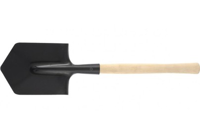 РОССИЯ Лопата саперная, 145х190х580 мм, деревянный черенок 61425