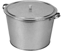 СИБРТЕХ Бак для воды оцинкованный с крышкой (крышка с ручкой) 20л, без крана 67548