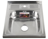 FABIA 62272 Мойка 60х50 наклад 0.6 мм + большой сифон с переливом