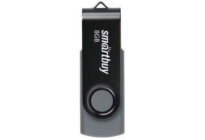 SMARTBUY (SB008GB2TWK) UFD 2.0 008GB Twist Black черный
