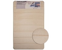 САНАКС 00431 Коврик в ванную ПАМЯТЬ с эффектом восстановления одинарный КОФЕ с молоком 50 х 80 см