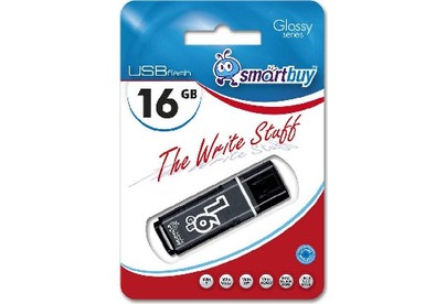 SMARTBUY (SB16GBGSK) 16GB GLOSSY SERIES BLACK
