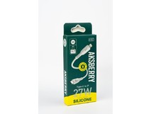 AKSBERRY (6972969383095) X157 PD Real silicone 1м белый