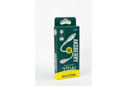 AKSBERRY (6972969383095) X157 PD Real silicone 1м белый