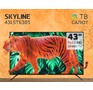 SKYLINE 43LST6385 FHD SMART TV Салют Безрамочный