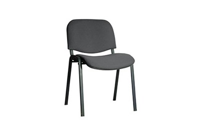 OLSS стул ИЗО ткань цвет темносерый черная порошковая краска В40