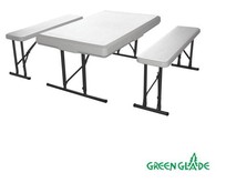 GREEN GLADE 113 стол, 2 скамьи