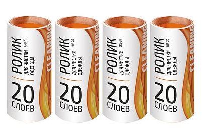 РЫЖИЙ КОТ Запасные блоки LRB20 (4 запасных блока по 20 слоев) размер 10 см (092502)