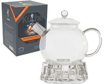 LEONORD Чайник заварочный на подставке AROMA, объем:1000 мл (боросиликатное стекло, фильтр из нерж.стали) (008245)