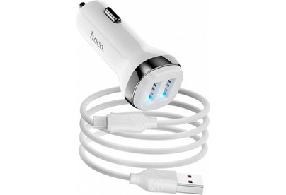 HOCO (6931474739704) Z40 White АЗУ 2USB 2.4A для micro USB