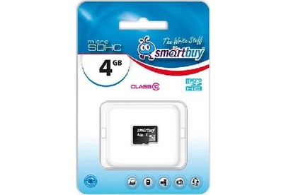 SMARTBUY (SB4GBSDCL1000) MicroSDHC 4GB Class10