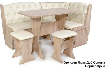 БИТЕЛ ОРХИДЕЯ ЛЮКС Дуб Сонома/Крем (кремовый)