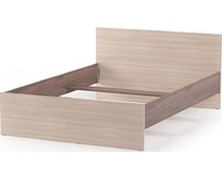 МЕБЕЛЬКОМПЛЕКС Оптима Кровать 1,4 без основания Шимо темный/Шимо светлый