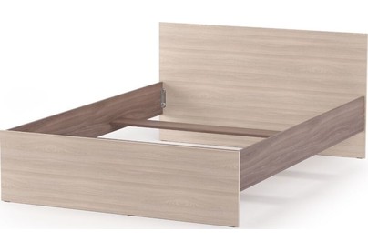 МЕБЕЛЬКОМПЛЕКС Оптима Кровать 1,4 без основания Шимо темный/Шимо светлый