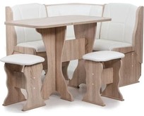 БИТЕЛ Кухонный уголок НАРЦИСС ОДНОТОН. ДУБ СОНОМА/Борнео милк