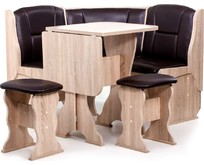 БИТЕЛ НАРЦИССОДНОТОН. Кухонный уголок Дуб Сонома/Борнео Умбер (7 пак.)