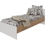 МЕБЕЛЬКОМПЛЕКС Нордик Кровать 0,9 с основанием Дуб сонома/Белая Аляска