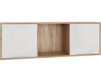 МЕБЕЛЬКОМПЛЕКС Нордик Полка навесная закрытая Дуб сонома/Белая Аляска