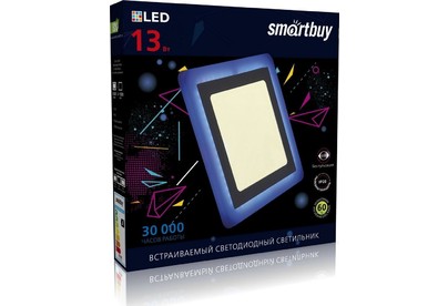 SMARTBUY (SBLSqDLB133KB) 13w/3000K+B