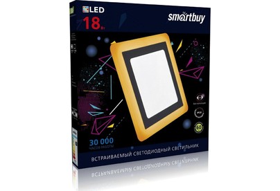 SMARTBUY (SBLSqDLB1865KO) 18w/6500K+O