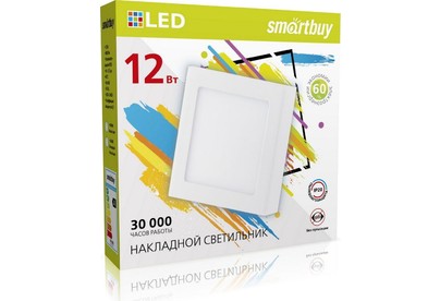 SMARTBUY (SBLSqSDL124K) 12w/4000K