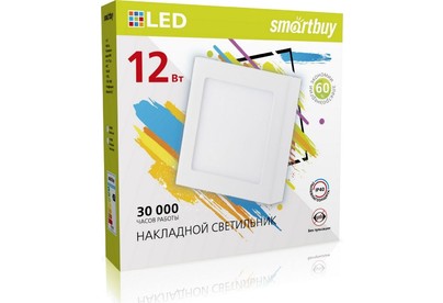 SMARTBUY (SBLSqSDL1265K) 12w/6500K