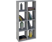 POLINI Стеллаж Polini Home Smart Кубический 8 секции, бетон (1кор)