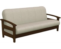 ЭЛЕГИЯ ОМЕГА Диван (SCANDINAVIA SWEDISH BEIGE,SCANDINAVIA SWEDISH BEIGE,Орех (Лак)) Категория 1 (2 кор.)