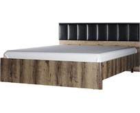 АНРЭКС JAGGER Кровать 160М,цвет Дуб монастырский /Черный (2 уп)