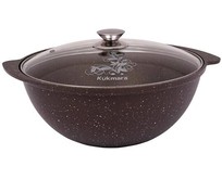 KUKMARA кмк37а а/пр литой 3,5л д/плова стекл/кр Кофейный мрамор