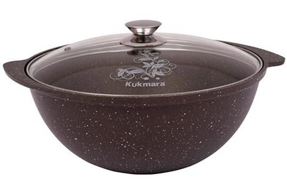 KUKMARA кмк37а а/пр литой 3,5л д/плова стекл/кр Кофейный мрамор