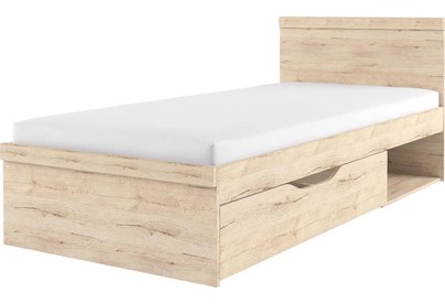 АНРЭКС OSKAR Кровать 90, цвет дуб Санремо (3 уп)