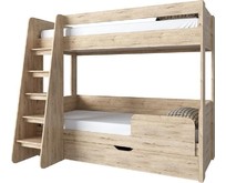 АНРЭКС OSKAR Кровать двухъярусная, цвет дуб Санремо (5 уп)