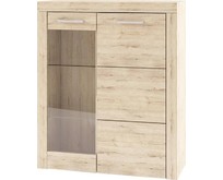 АНРЭКС OSKAR Шкафвитрина 1V1D,ц вет дуб Санремо