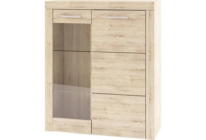 АНРЭКС OSKAR Шкафвитрина 1V1D,ц вет дуб Санремо