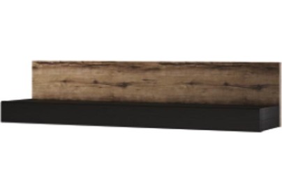 АНРЭКС JAGGER Полка навесная ВТ, цвет Дуб монастырский /Черный