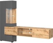 НКМЕБЕЛЬ POINT ТИП70 гостиная Дуб Вотан/Серый графит 71774910 (2 кор.)