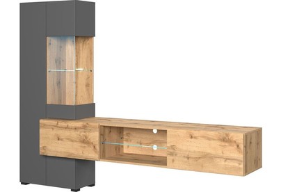 НКМЕБЕЛЬ POINT ТИП70 гостиная Дуб Вотан/Серый графит 71774910 (2 кор.)