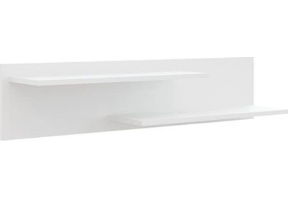 НКМЕБЕЛЬ GLOSS полка навесная Белый/Белый глянец 71373116 (1 пак)