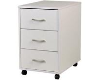 POLINI Тумба с ящиками kids Mirum на колесах 40х55см белый (1 кор.)