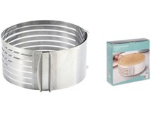 MALLONY Форма для выпечки раздвижная с прорезями (кольцо для нарезки коржей) TORTA, диам. 1622 см (108345)