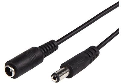 REXANT (140350) удлинитель кабеля питания DC гнездоштекер (2,1х5,5мм) 1,5м