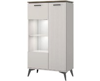 АНРЭКС VINATI Шкаф с витриной 1V1D P Цвет ПЕРСИДСКИЙ ЖЕМЧУГ/АМАРОК (2 уп.)