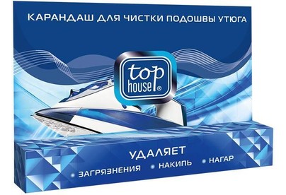 TOP HOUSE Карандаш для чистки подошвы утюга, 32 г (393217)
