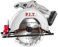 P.I.T. Пила циркулярная аккум. PKS20H165A SOLO (20В, диск 165мм, пропил 52мм, 4300об/мин, накл.45°)