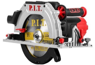 P.I.T. Пила циркулярная электрич. PKS235C (2200Вт, 4500об/мин, диск 235х30мм, пропил 53/78мм, 45°)
