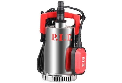 P.I.T. Насос дренажный электрич. PSW600C (750Вт, чистая вода, напор 9,5м, 158л/мин, нерж. сталь)