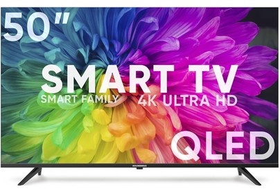 SOUNDMAX SMQLED50T2SU(черный)\Q