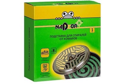 NADZOR Подставка для спирали от комаров с крышкой